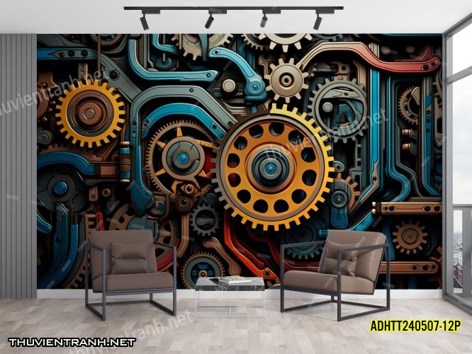 Tranh dán tường Vân Gỗ- ADHTT240507-12P - Tranh tường chất lượng cao